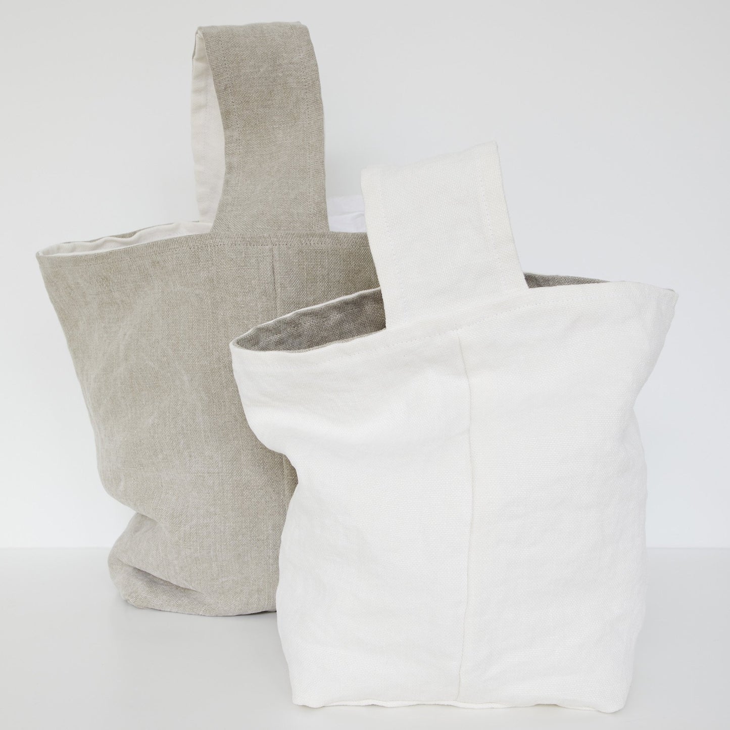 tote - oyster + flax