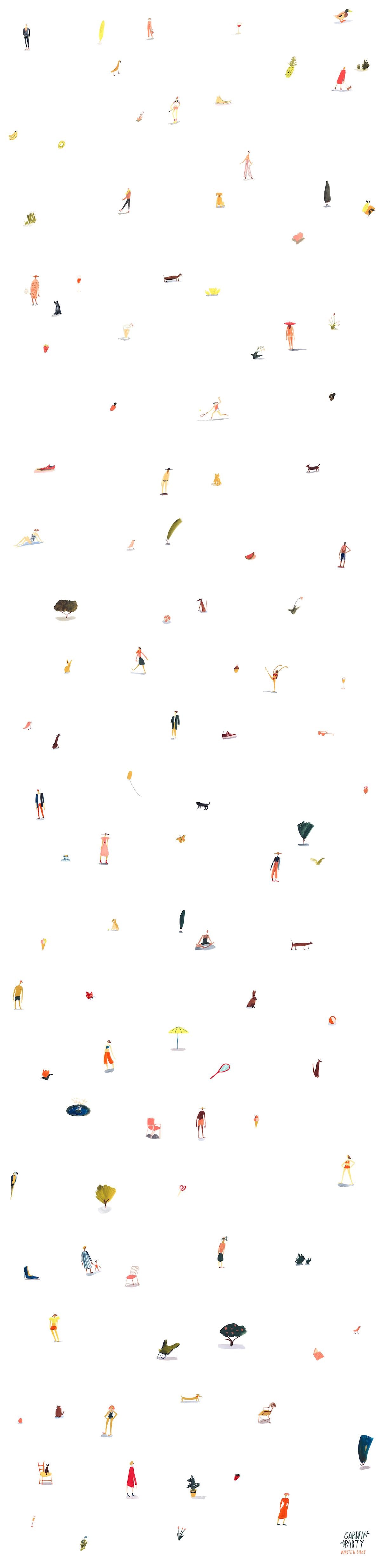 Kirsten Sims, Garden Party - Art Paper