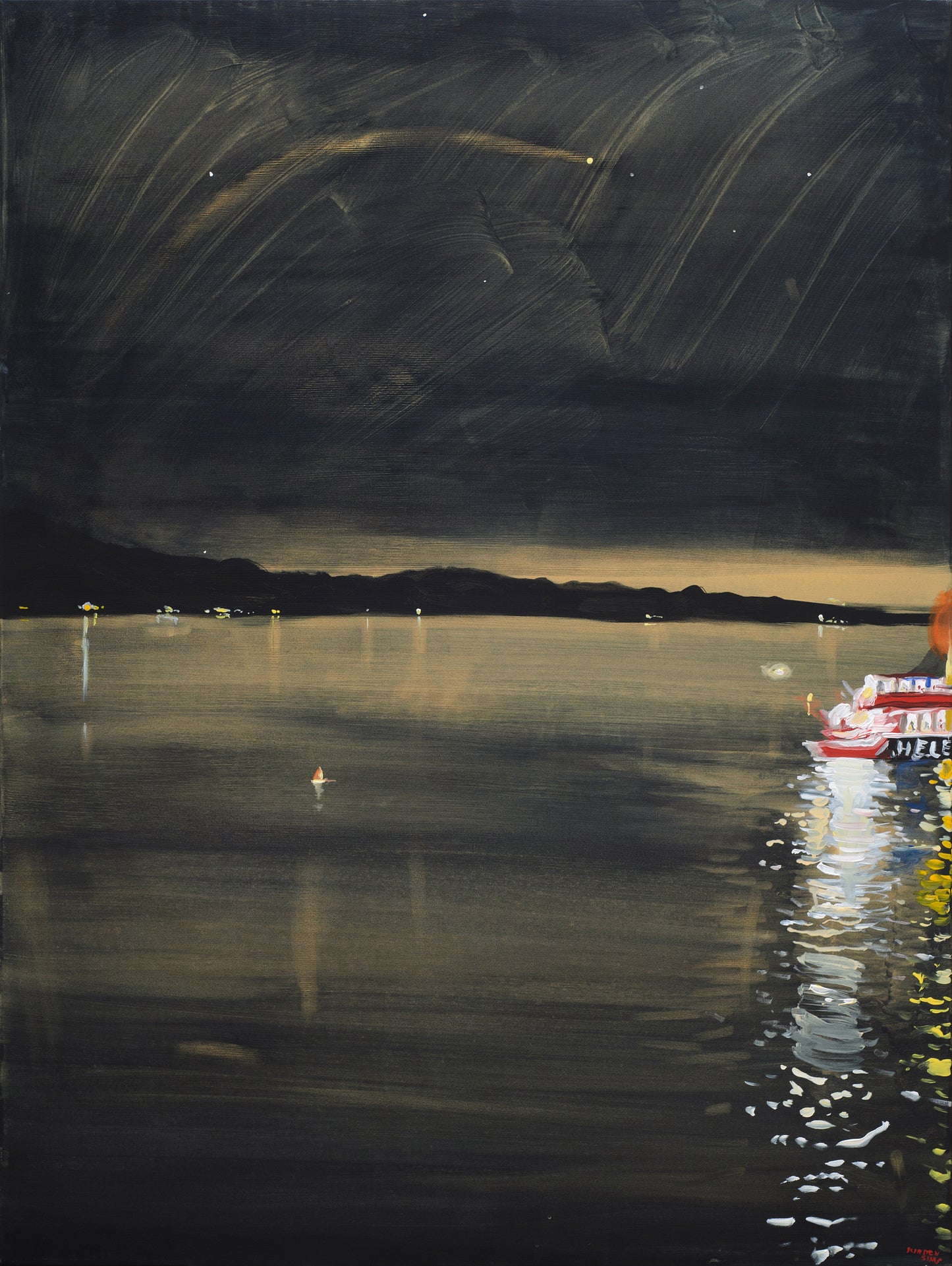 The Last Ferry, 2024 (35.5" x 47.25")